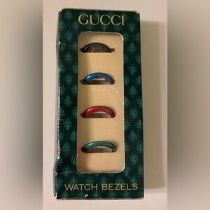 Gucci Watch Bezels (4) for a Gucci Bezel Watch~No Watch